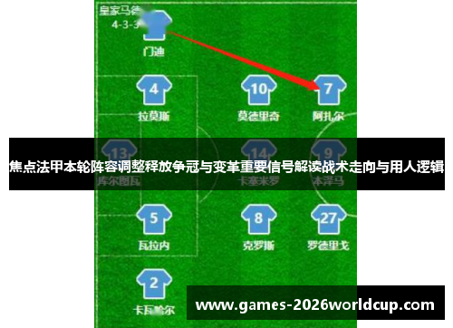 焦点法甲本轮阵容调整释放争冠与变革重要信号解读战术走向与用人逻辑